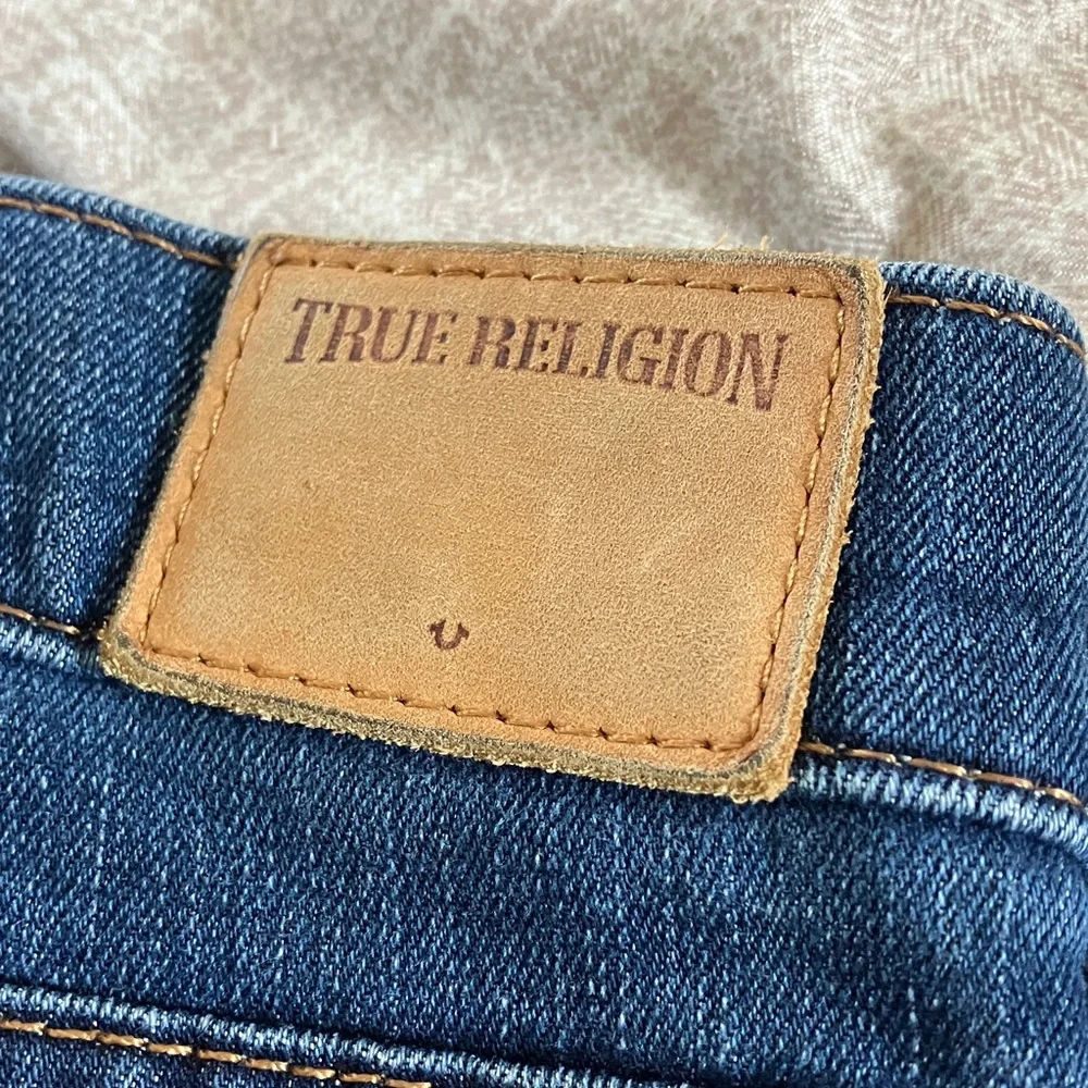 True Religion Victoria Mid Rise Dark Blue Skinny Jeans size 32 - Picture 5 of 15